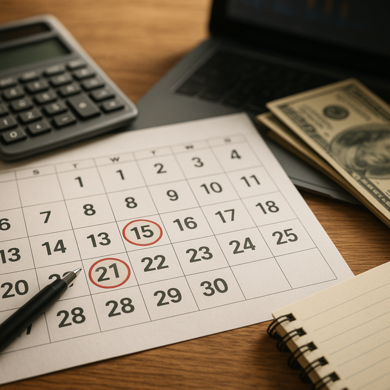 Calendário financeiro: organize as contas do mês sem esquecer vencimentos